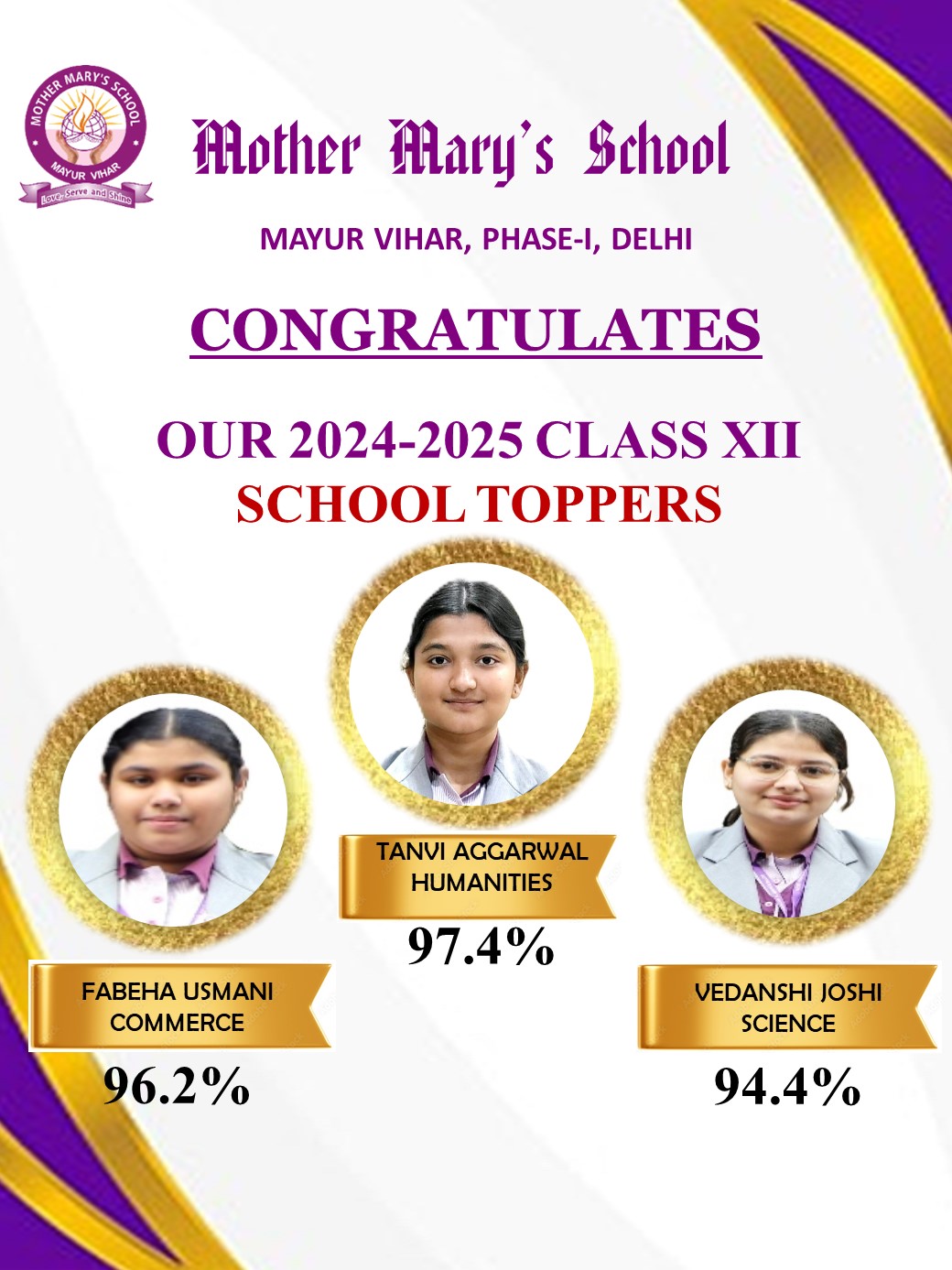 CLASS XII CBSE BOARD RESULTS 2024-2025