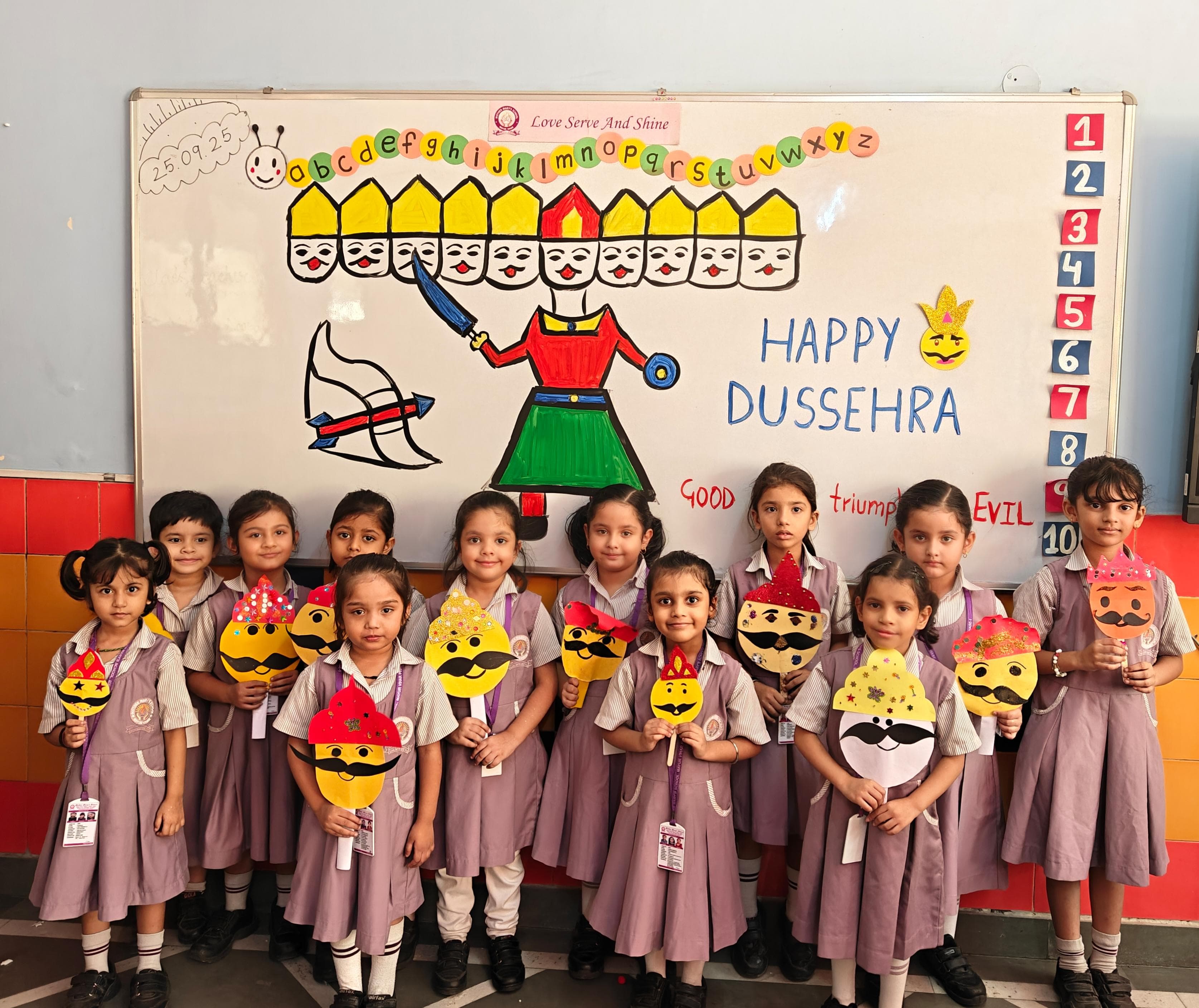 DUSSEHRA CELEBRATION: RAVAN FACE STICK PUPPET ACTIVITY