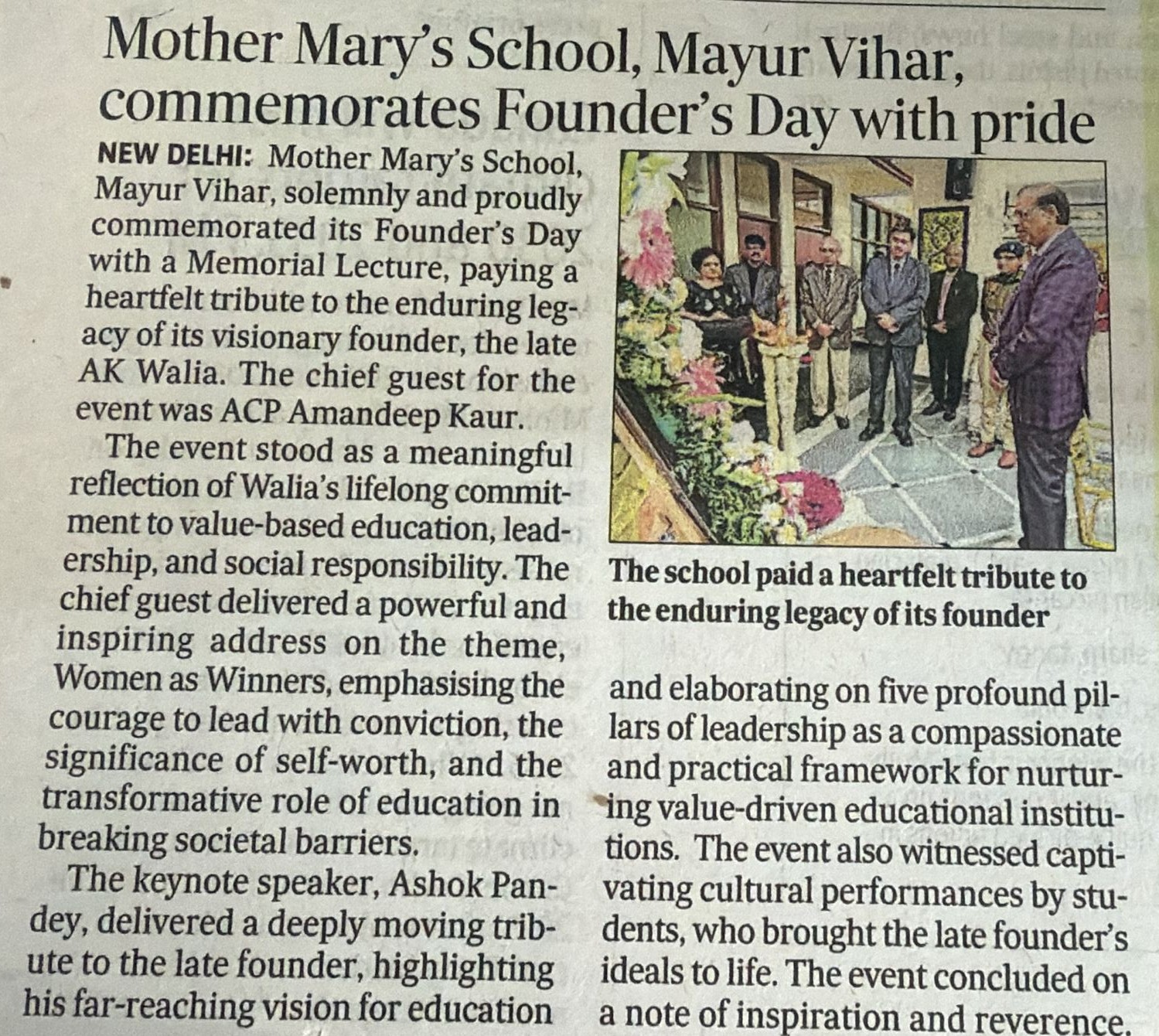 FOUNDER'S DAY CELEBRATION 2025