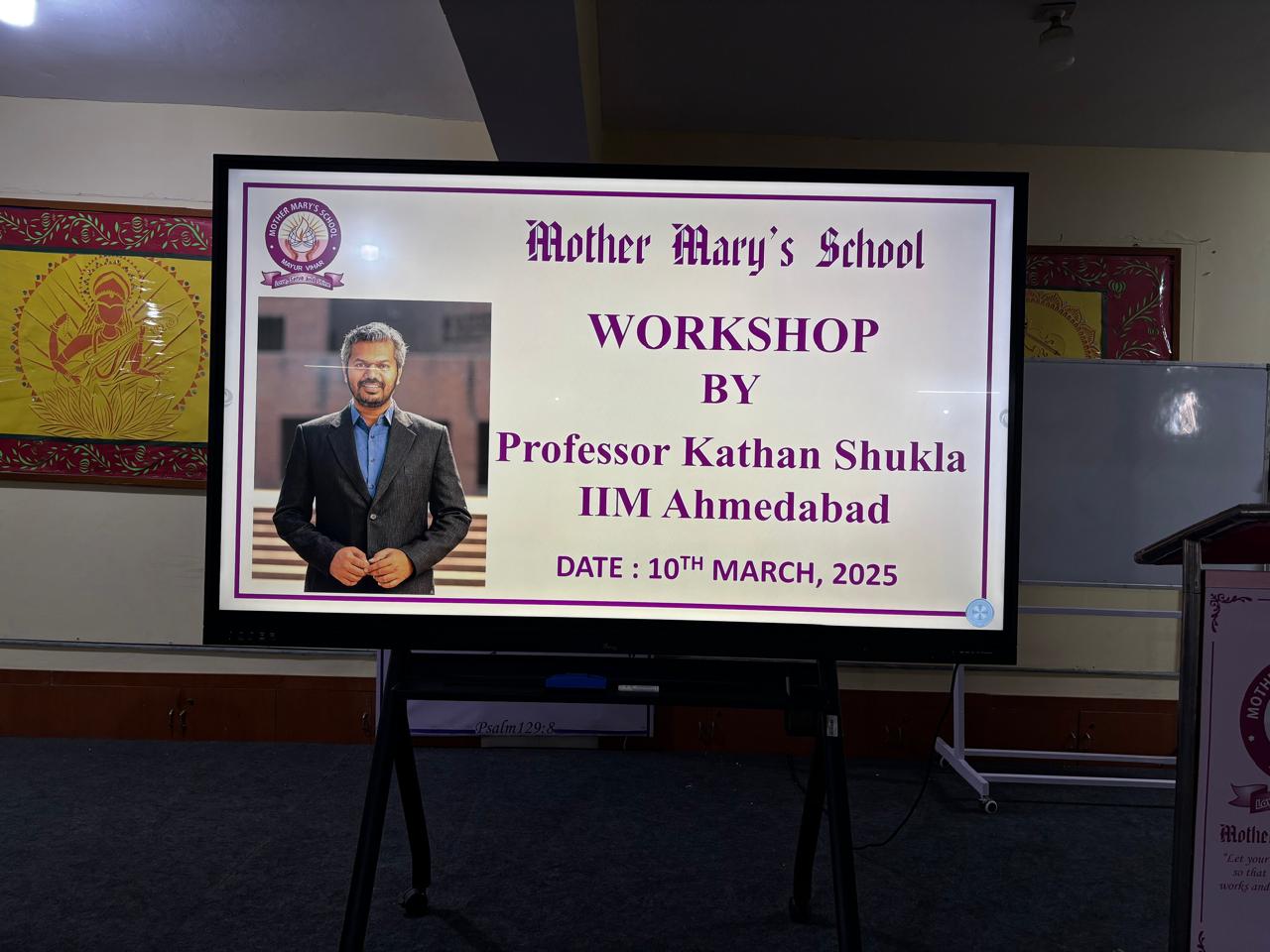 TEACHERS WORKSHOP - MOTHER MARY'S SCHOOL - A LEARNING COMMUNITY