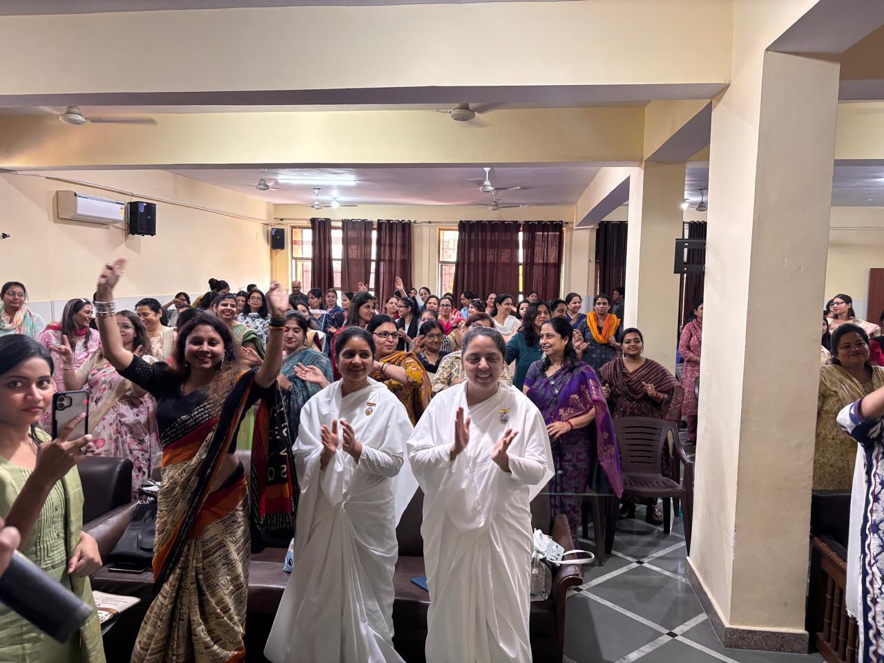Workshop on “Mental health and Stress buster meditation and spiritual talk”.